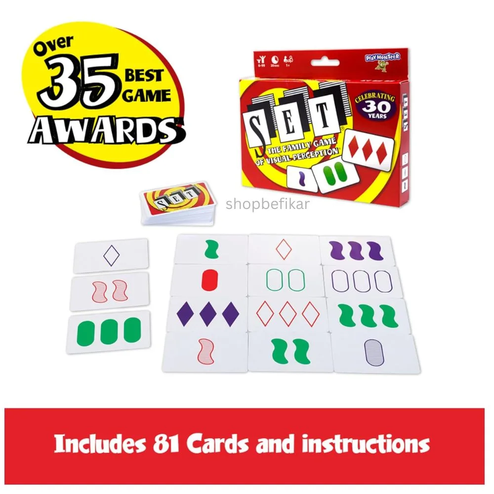 SET: The Family Game of Visual Perception | Fun Brain-Boosting Card Game | 1+ Players | Ages 6+ | 15–30 Min Playtime - Image 5