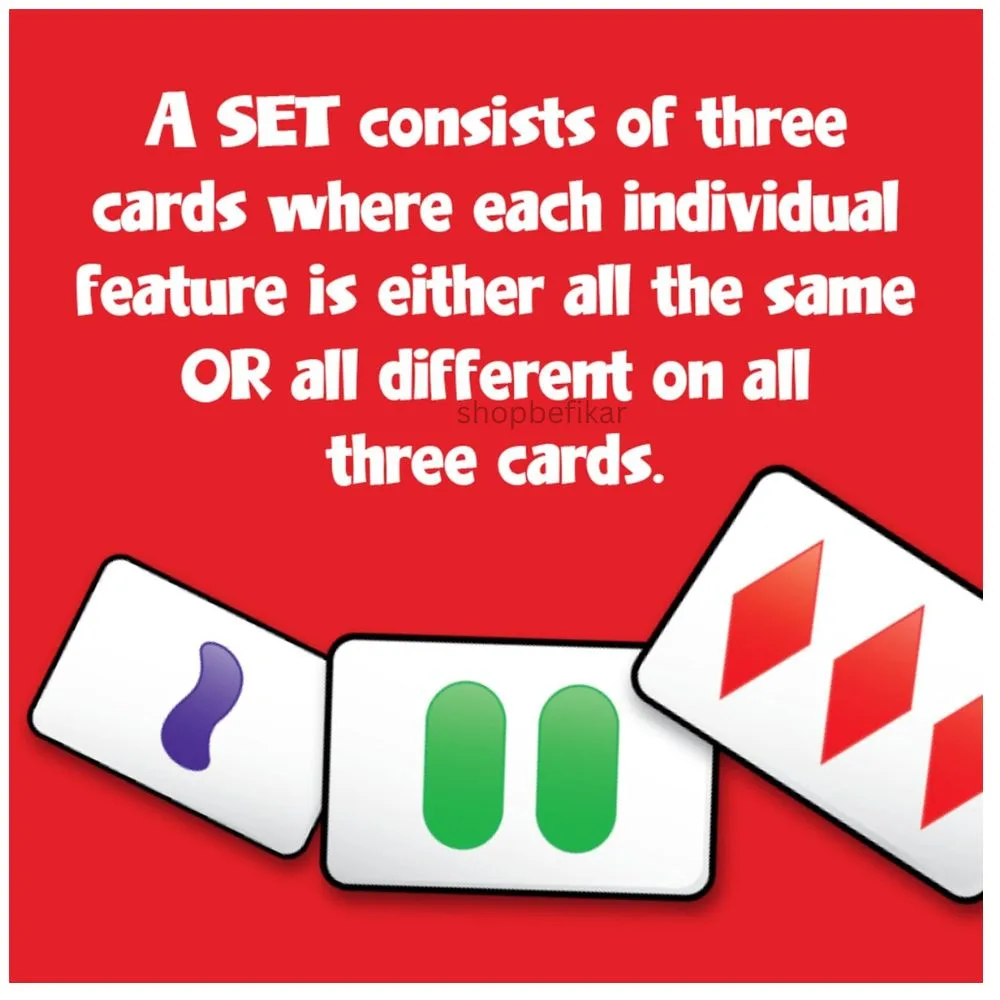 SET: The Family Game of Visual Perception | Fun Brain-Boosting Card Game | 1+ Players | Ages 6+ | 15–30 Min Playtime - Image 4