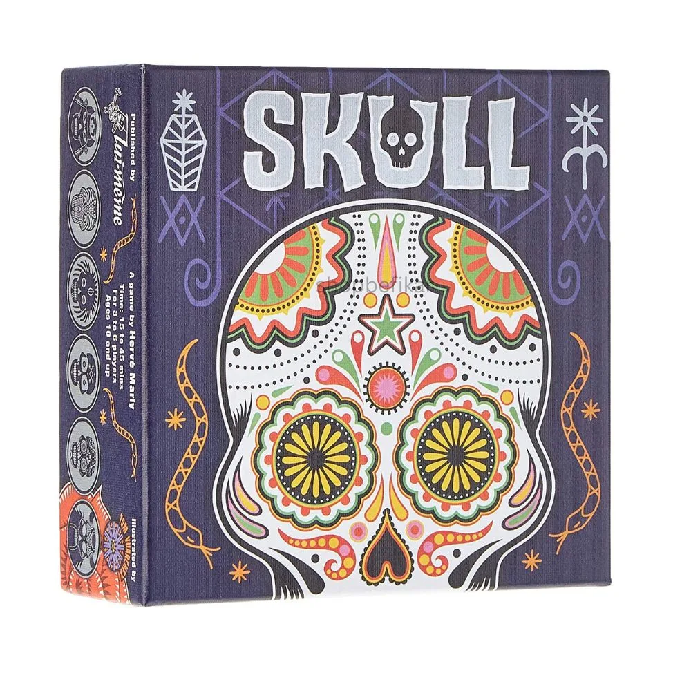Shopbefikar Skull Game – Classic Bluffing Strategy Game for Parties & Family Nights