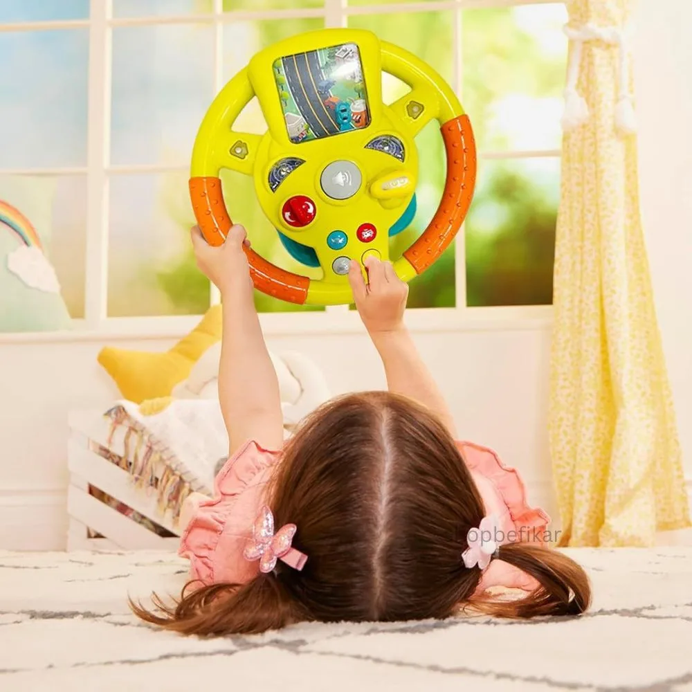 Activity Toy Steering Wheel for Kids – Interactive Pretend Play Driving Toy with Sound Effects - Image 10