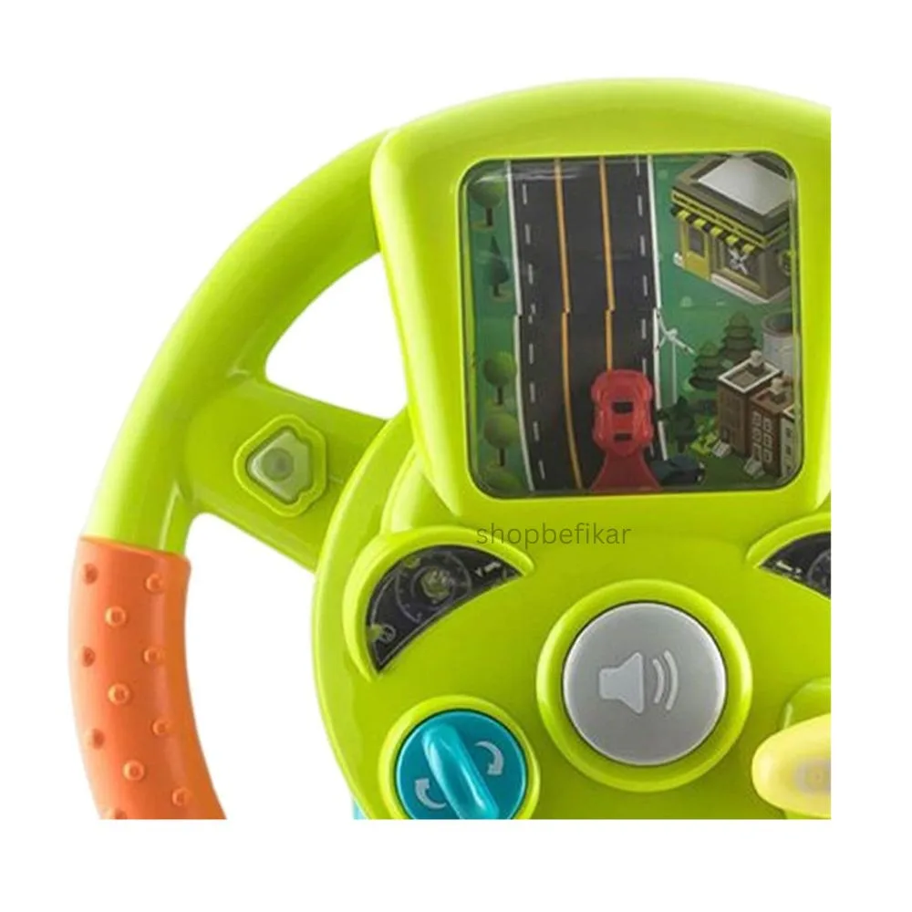 Activity Toy Steering Wheel for Kids – Interactive Pretend Play Driving Toy with Sound Effects - Image 6