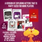 Exploding Kittens Party Edition – Hilarious Card Game for Kids, Adults & Families | 2–10 Players | Ages 7+ - Image 5