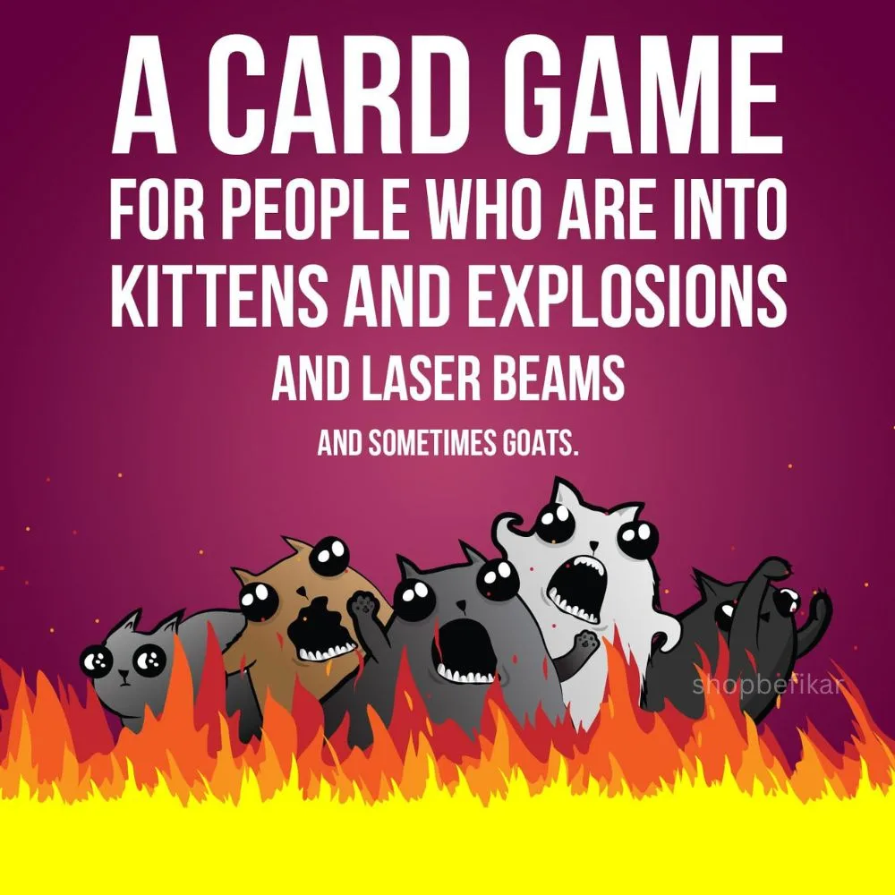 Exploding Kittens Party Edition – Hilarious Card Game for Kids, Adults & Families | 2–10 Players | Ages 7+ - Image 3
