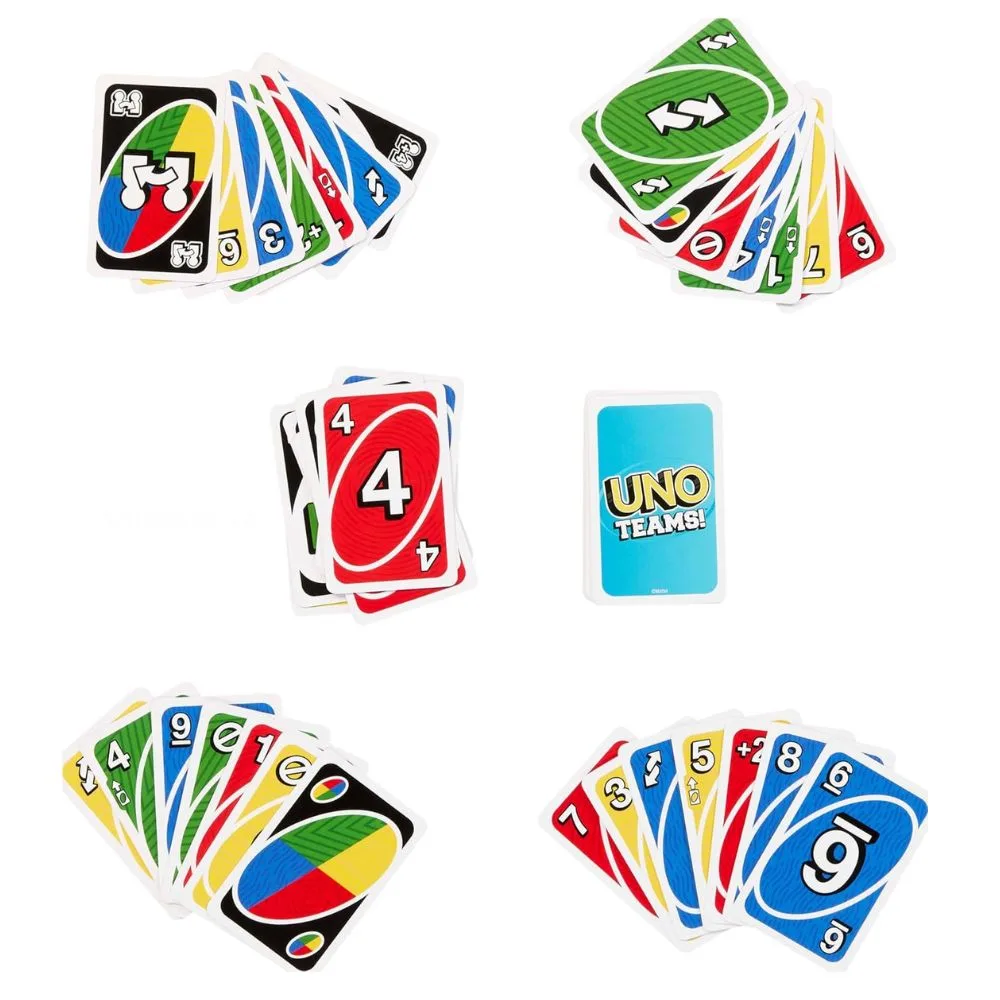 UNO Teams | Team-Based Card Game | 4–8 Players | Age 7+ | Family & Party Fun - Image 2
