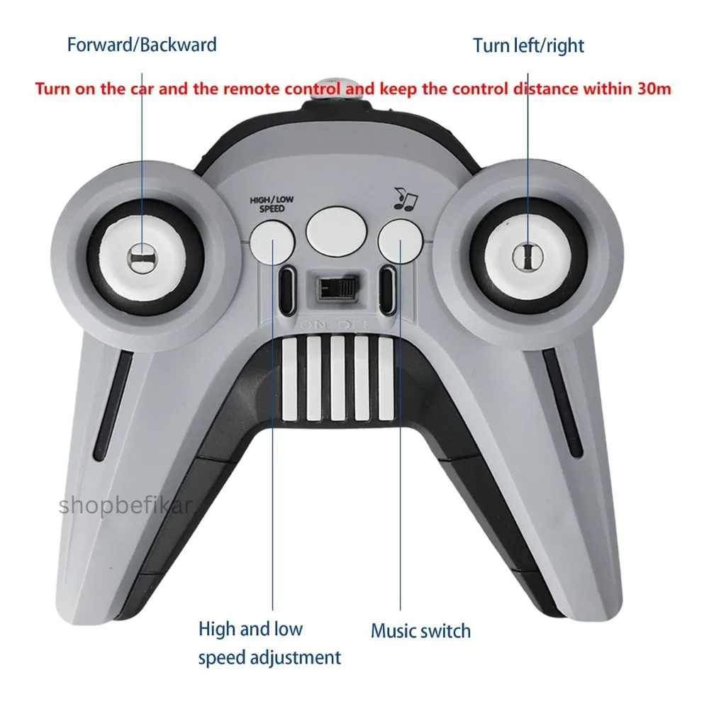 2-Pack Remote Control Bumper Cars with Music, Lights & Ejectable Drivers – Gift for Kids 3+ - Image 2