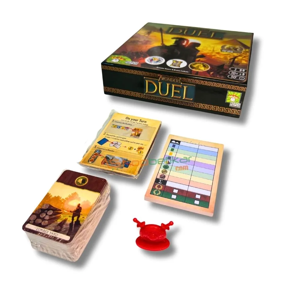 7 Wonders Duel – Two Player Strategy Board Game | Civilization Building | Ages 10+ | 30 Min Playtime - Image 3