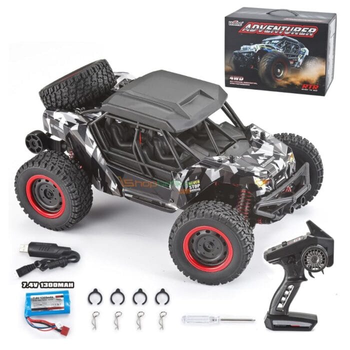 Adventurer RC Monster Truck – 1/16 Scale 4WD 38KM/H Off-Road Car with LED Lights - Image 2