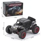 Adventurer RC Monster Truck – 1/16 Scale 4WD 38KM/H Off-Road Car with LED Lights (RED) - Image 3