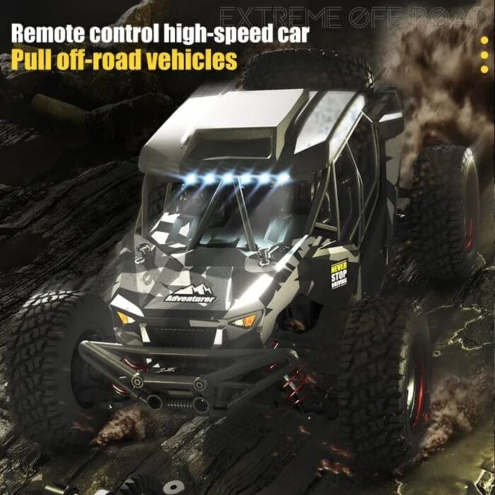Adventurer RC Monster Truck – 1/16 Scale 4WD 38KM/H Off-Road Car with LED Lights - Image 7