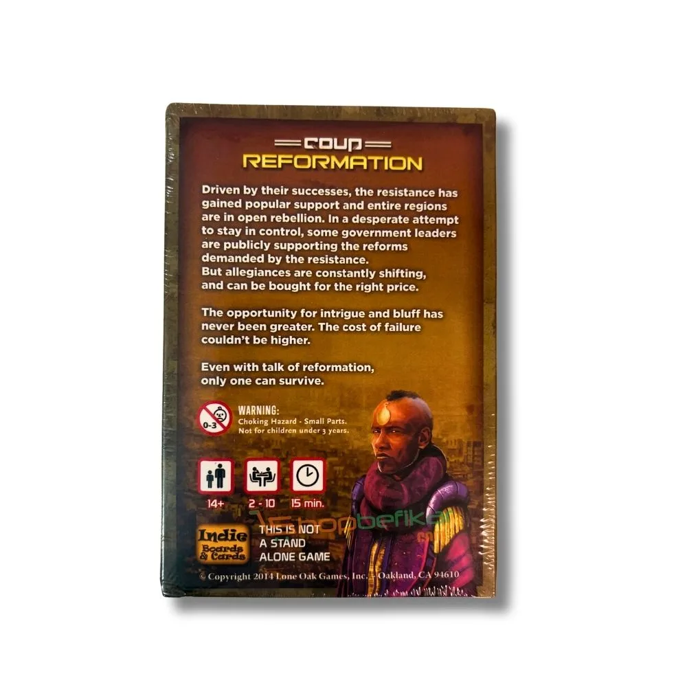 Coup: Reformation – 2nd Edition Expansion Pack | Bluffing & Deduction Card Game | Ages 10+ | 2–10 Players | 15 Min Playtime - Image 3