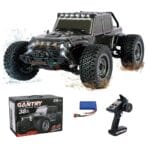 ShopBefikar Gantry RC Monster Truck 1/16 40KM/H 4X4 Waterproof with LED Lights and 2 Batteries
