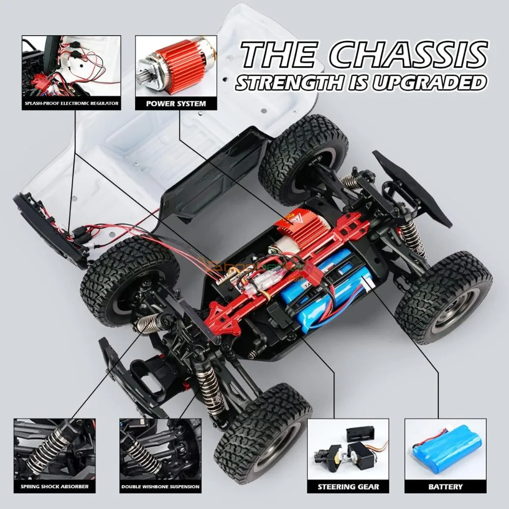 Gantry RC Monster Truck – 1/16 Scale 4X4 All-Terrain Beast with 40KM/H Speed & LED Lights - Image 5