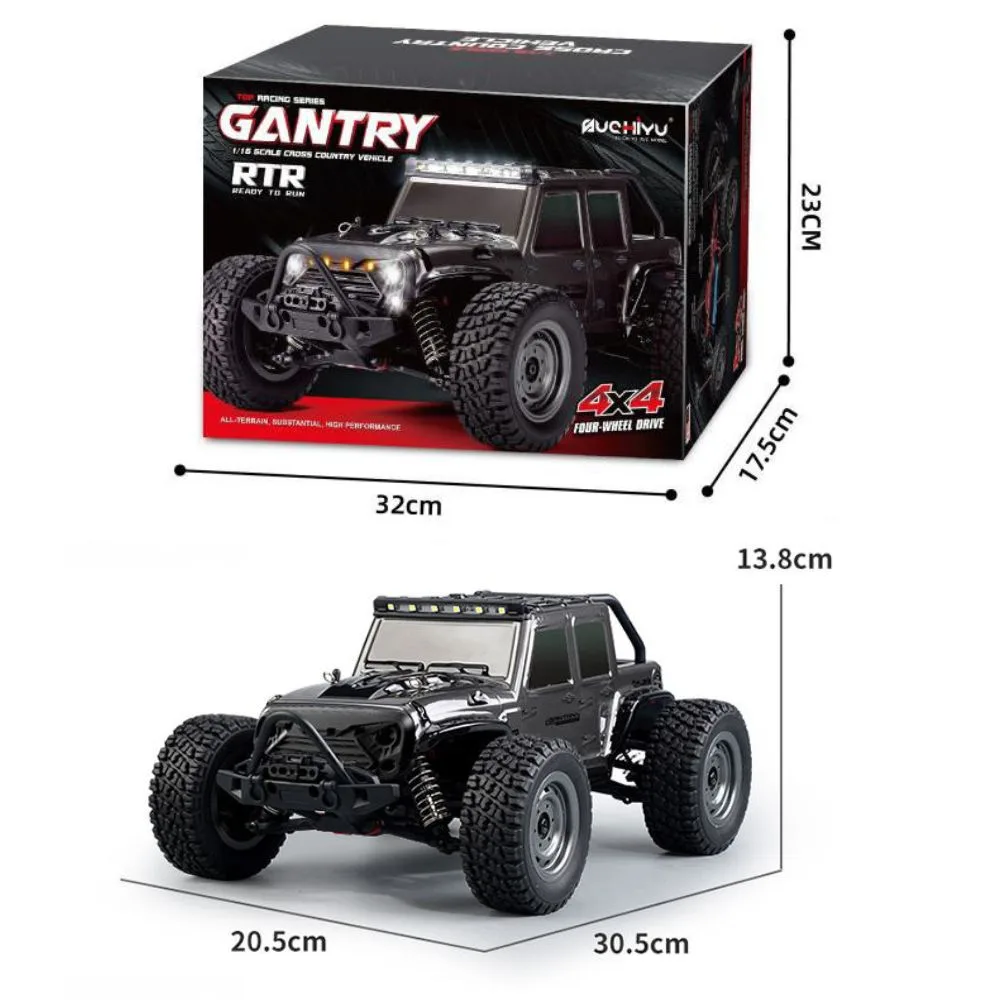 Gantry RC Monster Truck – 1/16 Scale 4X4 All-Terrain Beast with 40KM/H Speed & LED Lights - Image 2