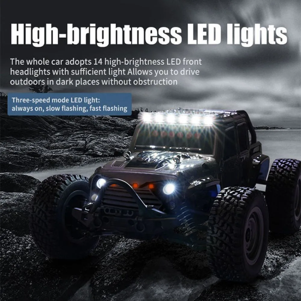 Gantry RC Monster Truck – 1/16 Scale 4X4 All-Terrain Beast with 40KM/H Speed & LED Lights - Image 10