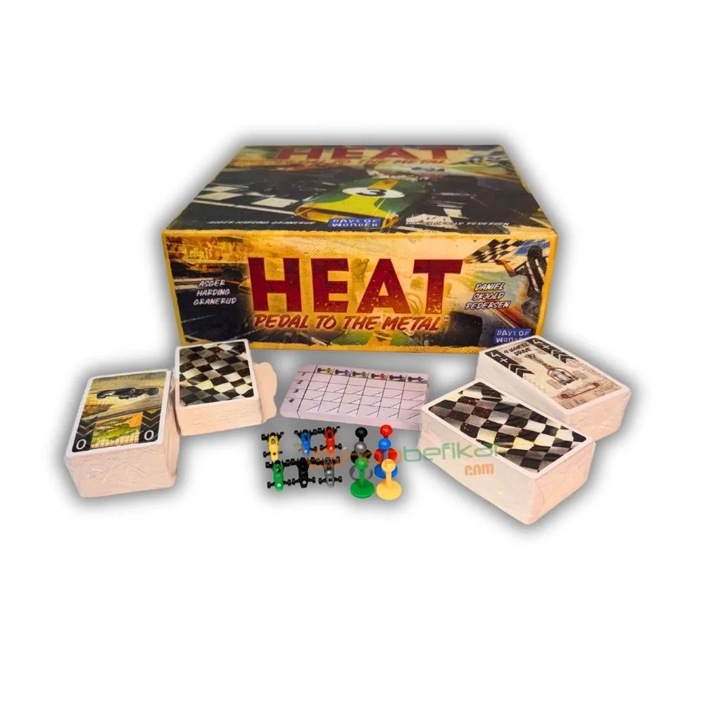 Heat: Pedal to the Metal – High-Speed Strategy Board Game | Racing Adventure | 1–6 Players | Ages 10+ | 30–60 Min Playtime - Image 3