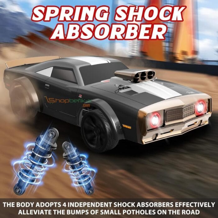 Hurricane RC Drift Car – High-Speed 1/16 Scale 4WD with LED Lights - Image 8