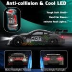 High-Speed Drift RC Car 1:16 Scale with Rechargeable Battery, LED Lights & Drift Kit - Image 3