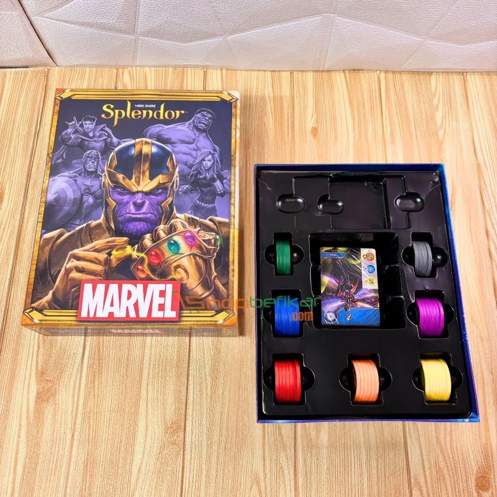 Marvel Splendor | Superhero Strategy Board Game | Collect Gems & Heroes | Ages 10+ | 2–4 Players - Image 2
