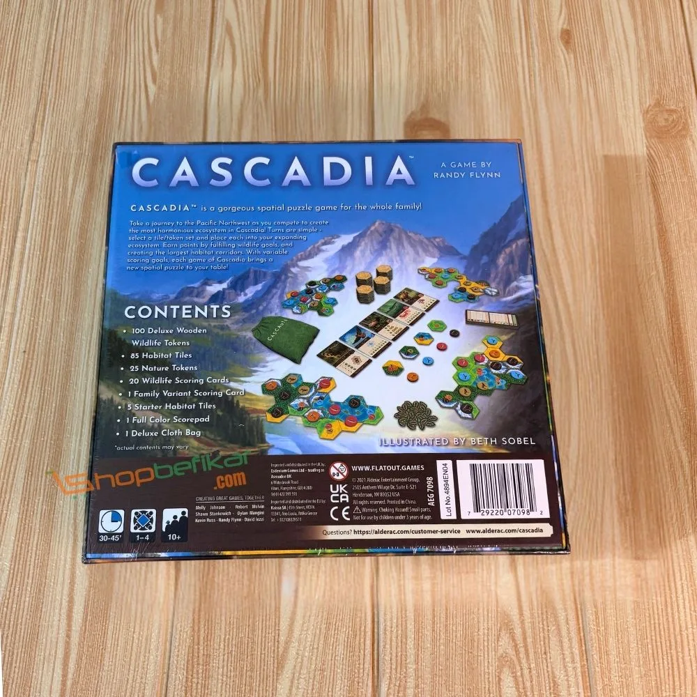 Cascadia | Award-Winning Nature Themed Tile-Laying Strategy Board Game | 1–4 Players | Ages 10+ | 30–45 Min Playtime - Image 4