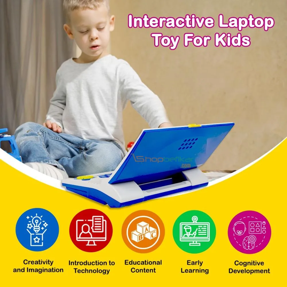 English Learner Educational Laptop Toy for Kids | 20 Learning & Fun Activities | Dual Power - Image 3