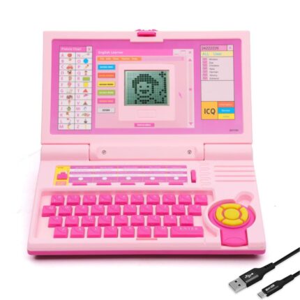 English Learner Educational Laptop Toy for Kids – 20 Activities, USB & Battery Powered | Shopbefikar