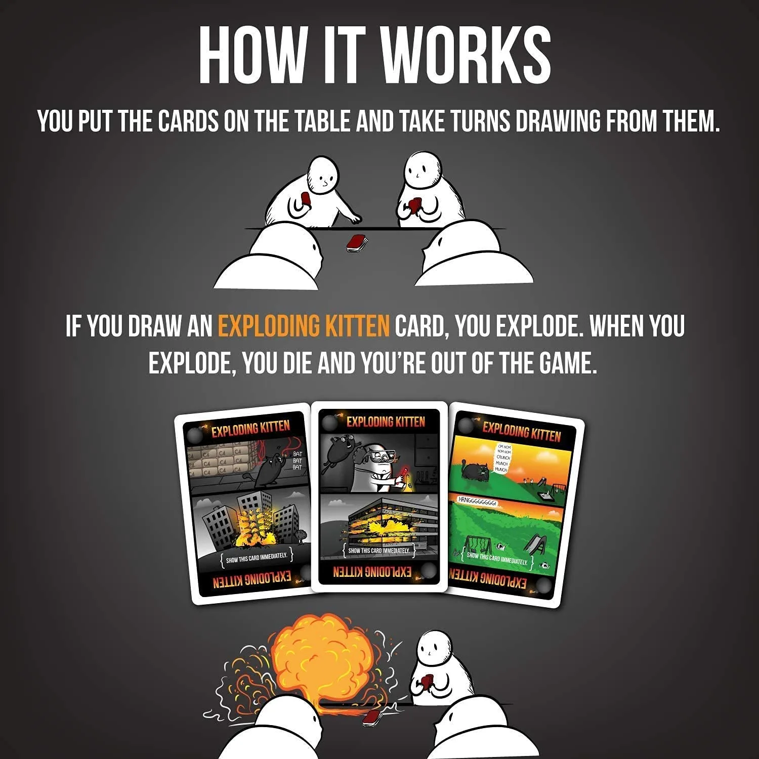 Exploding Kittens NSFW Edition – Adult Party Card Game | Dark Humor & Strategy | 2–5 Players | Ages 18+ - Image 4