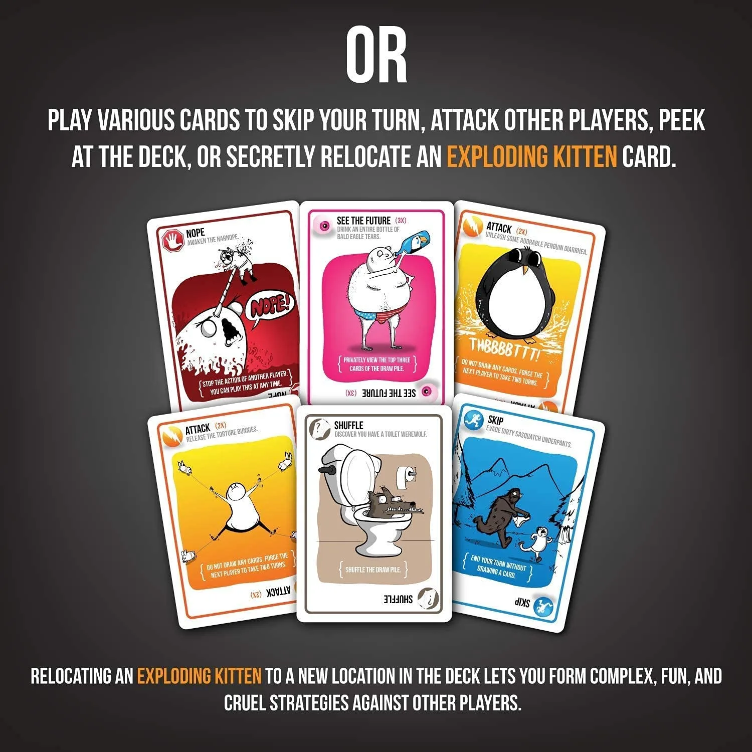 Exploding Kittens NSFW Edition – Adult Party Card Game | Dark Humor & Strategy | 2–5 Players | Ages 18+ - Image 5