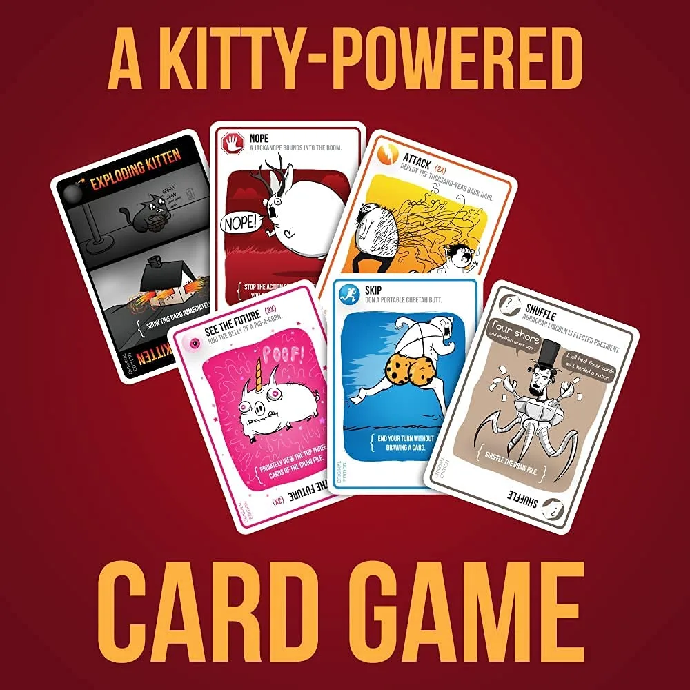 Exploding Kittens – Hilarious Card Game for Family Game Night | Fast-Paced Strategy & Fun | 2–5 Players | Ages 7+ - Image 4