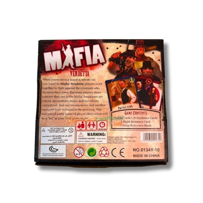 Mafia: Vendetta – Social Deduction & Strategy Party Game | 4–12 Players | Ages 12+ | 30–45 Min Playtime - Image 4