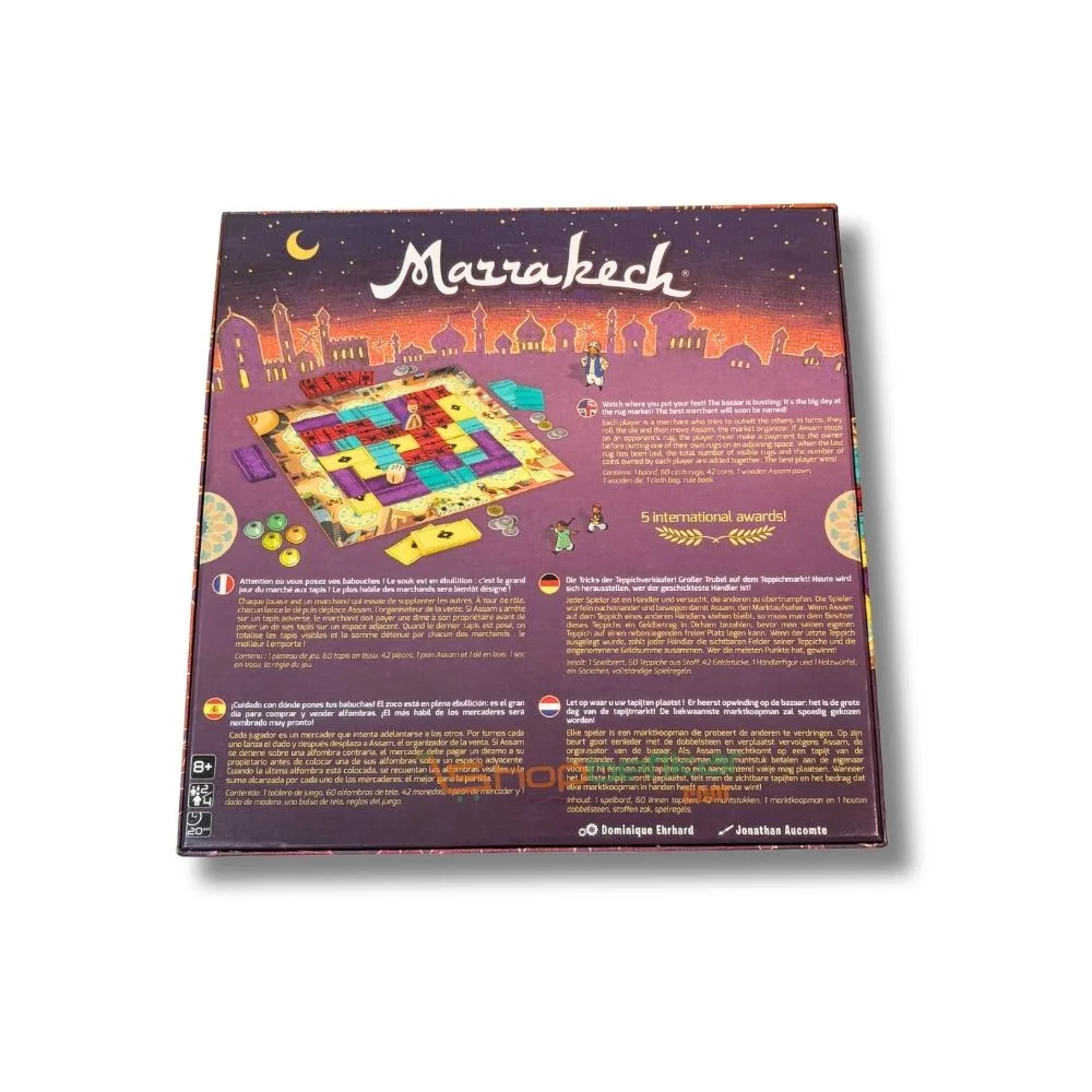 Marrakech – Strategic Board Game of Rugs, Coins & Clever Moves | 2–4 Players | Ages 6+ | 20–30 Min Playtime - Image 8