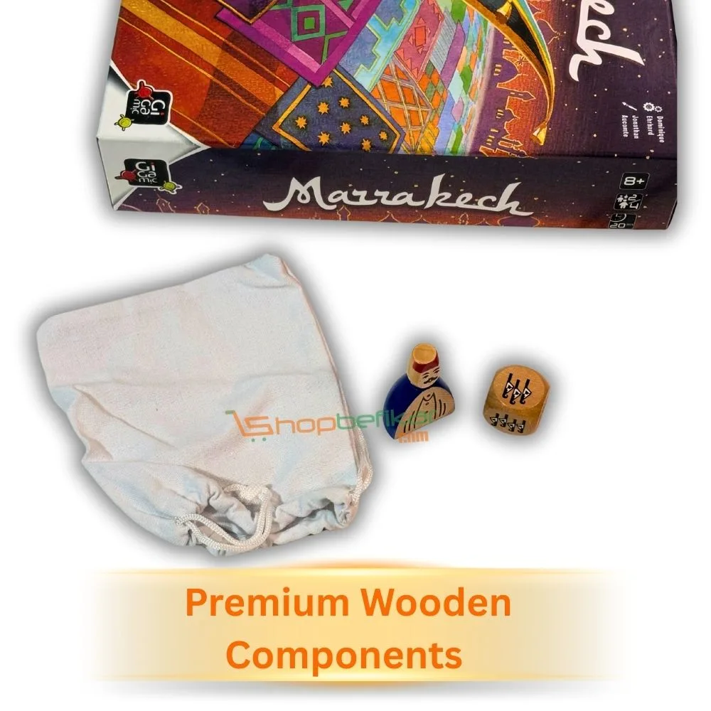 Marrakech – Strategic Board Game of Rugs, Coins & Clever Moves | 2–4 Players | Ages 6+ | 20–30 Min Playtime - Image 3