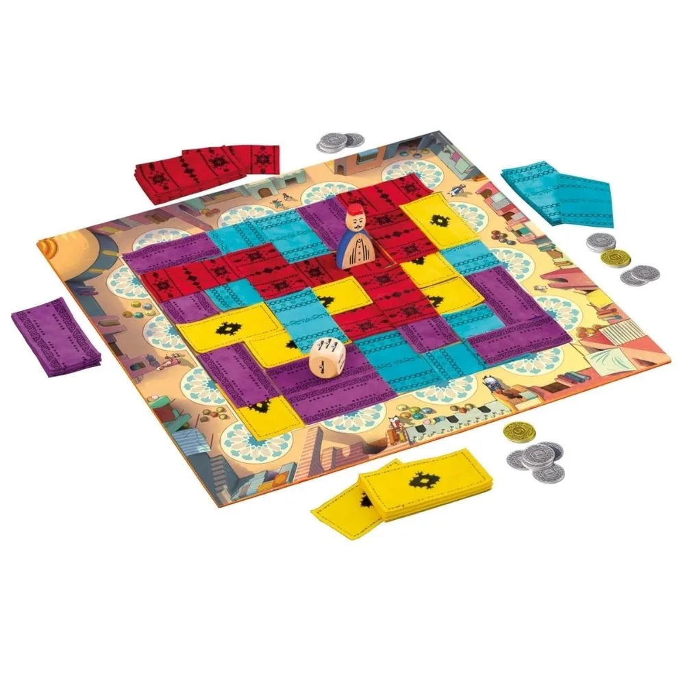 Marrakech – Strategic Board Game of Rugs, Coins & Clever Moves | 2–4 Players | Ages 6+ | 20–30 Min Playtime - Image 2