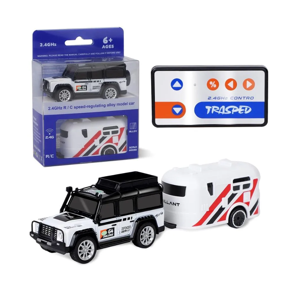 Mini Alloy Off-Road RC Car for Kids 6+ | 1:64 Scale, 2.4GHz Remote, USB-C Rechargeable - Image 1