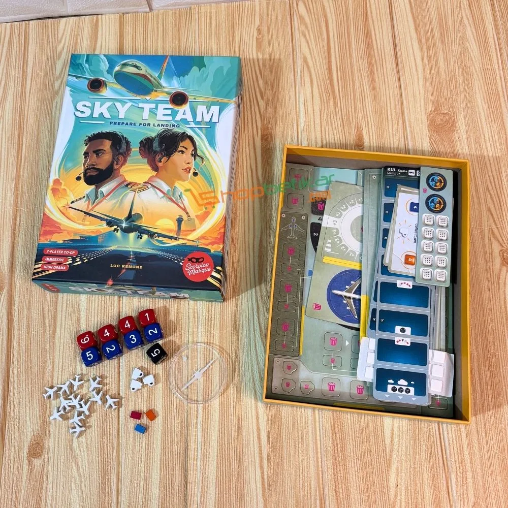 Sky Team | 2 Player Cooperative Plane Landing Strategy Board Game | Ages 7+ | 20–30 Min Playtime - Image 4