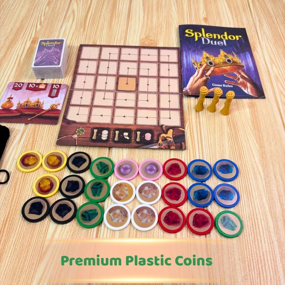 Splendor Duel – Two-Player Gem-Collecting Strategy Board Game | Competitive Gameplay | Ages 10+ | 20–30 Min Playtime - Image 3