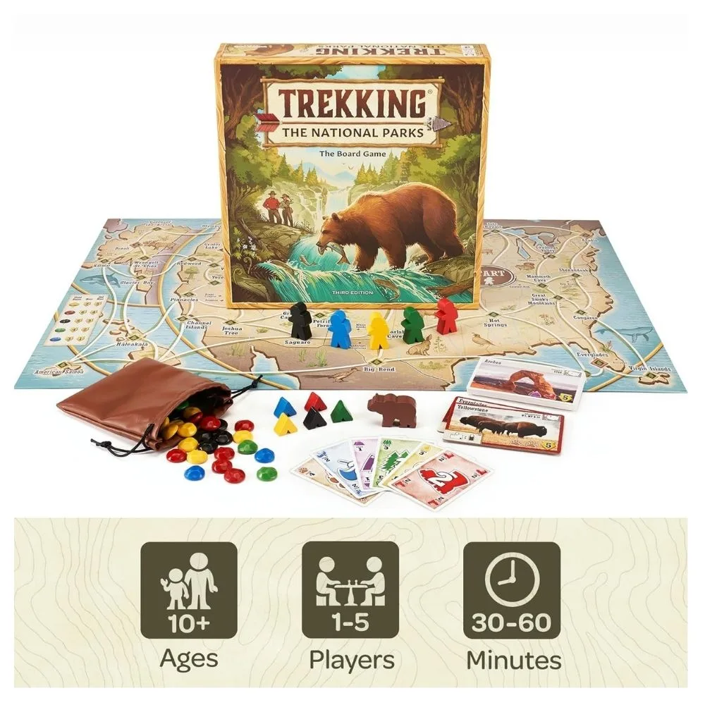 Trekking The National Parks – Family Adventure Strategy Board Game | Explore America’s National Parks | 2–5 Players | Ages 10+ | 30–60 Min Playtime - Image 7