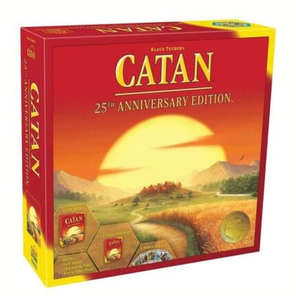 Catan 25th Anniversary Edition | Premium Wooden Components Board Game | 3–6 Players | Age 10+