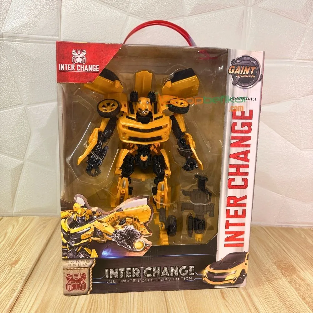 Optimus Prime & Bumblebee Transformers Action Figures | 20cm | Manually Convertible | Display Gift Pack | Age 6+ - Image 9