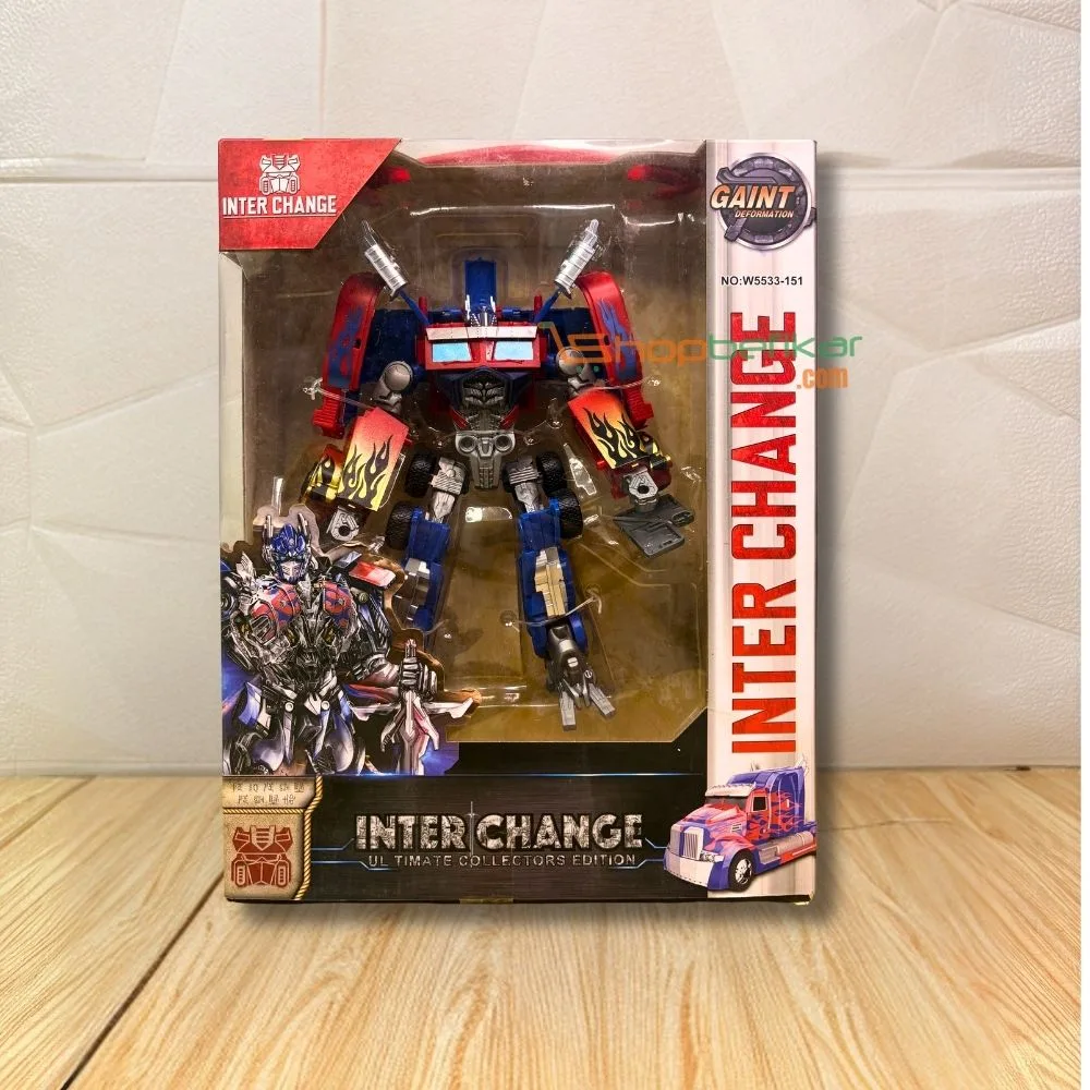 Optimus Prime & Bumblebee Transformers Action Figures | 20cm | Manually Convertible | Display Gift Pack | Age 6+ - Image 8