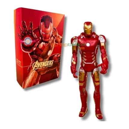 Iron Man Premium Action Figure | 32 cm Height | Soft & Hard Rubber Material | Collectible Toy