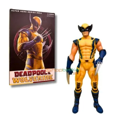 Wolverine Premium Action Figure | 32 cm Height | Soft & Hard Rubber Material | Collectible Toy