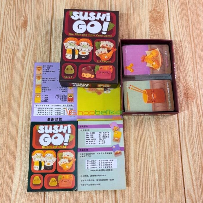 Sushi Go! | Pick & Pass Family Card Game | Fast Strategy Fun | 2–5 Players | Ages 8+ | 15 Min Playtime - Image 2