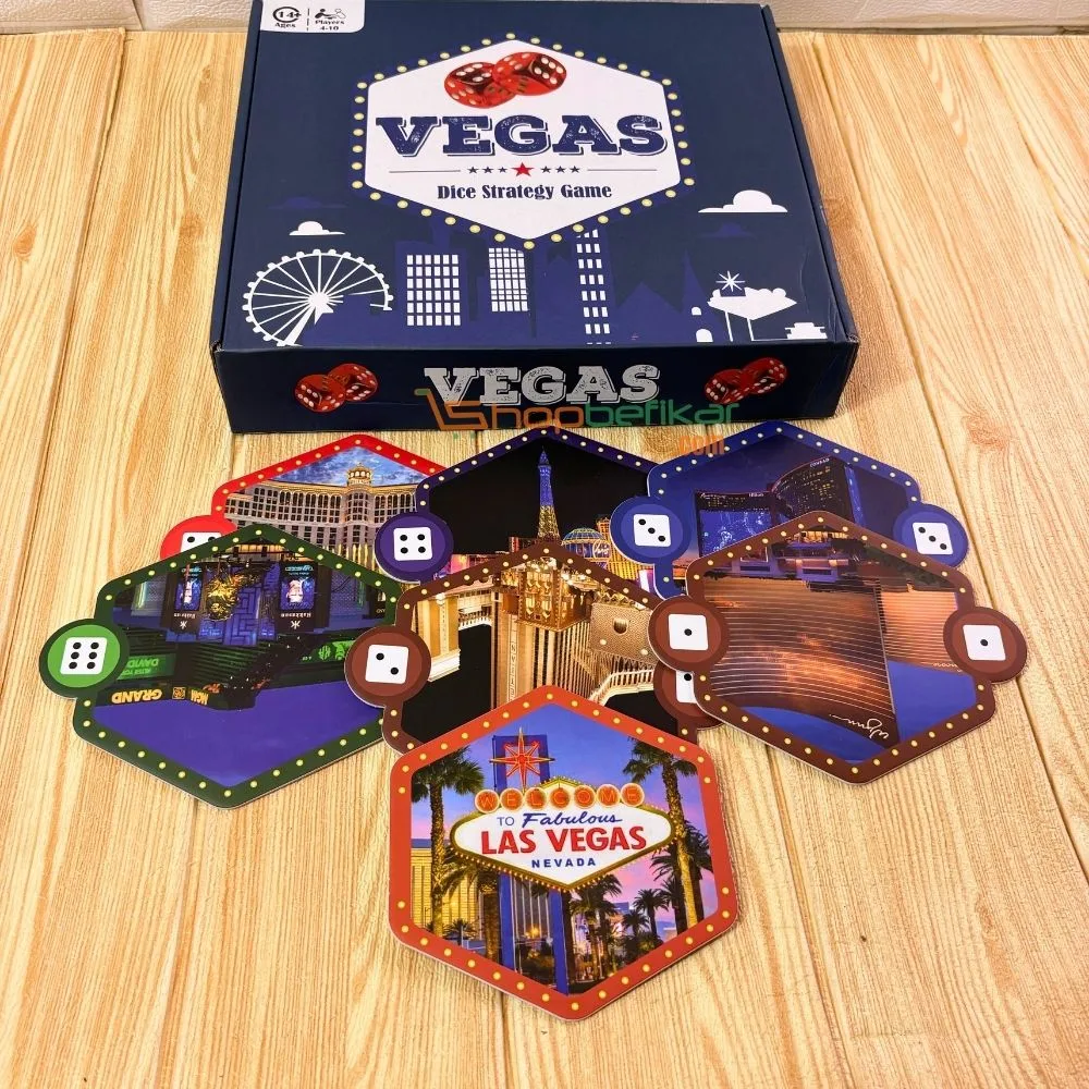 Vegas Board Game – Dice Strategy & Casino Bidding Adventure | 4–10 Players | Ages 14+ | 40 Min Playtime - Image 2