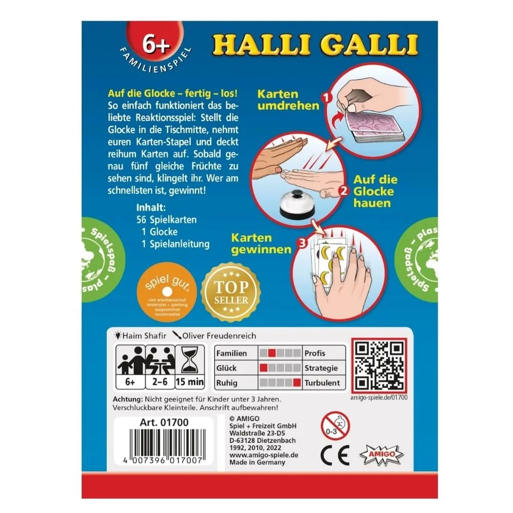 Halli Galli | Fast Reaction Family Card Game | 2–6 Players | Age 6+ | 10–20 Min - Image 3