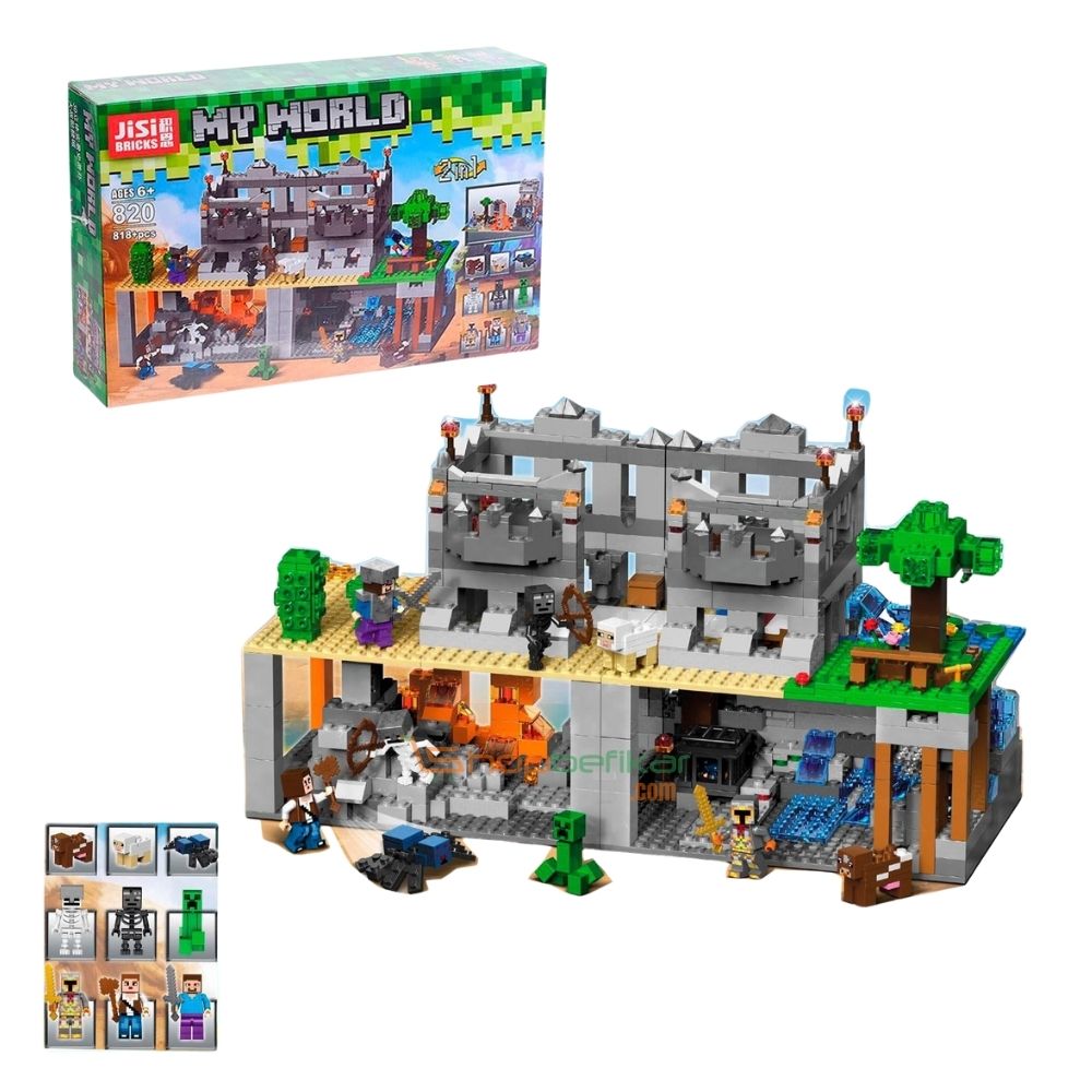 My World – building blocks 820 My World 820 Piece Building Blocks Set for Kids 6+ | Creative Brick Construction Toy | Shopbefikar India