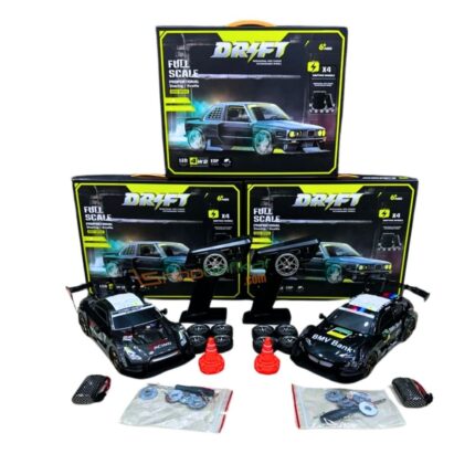 Shopbefikar 1:16 RC Drift Car 4WD 40km/h with ESP Gyro, LED Lights & Extra Drift Wheels | Best Price in India