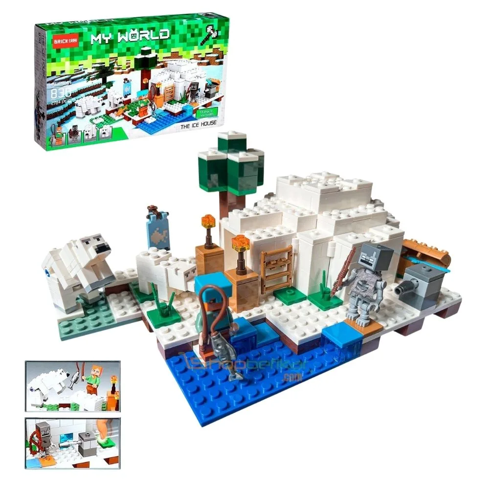 My World The Ice House 278+ Pieces Building Block Set for Kids | Shopbefikar India