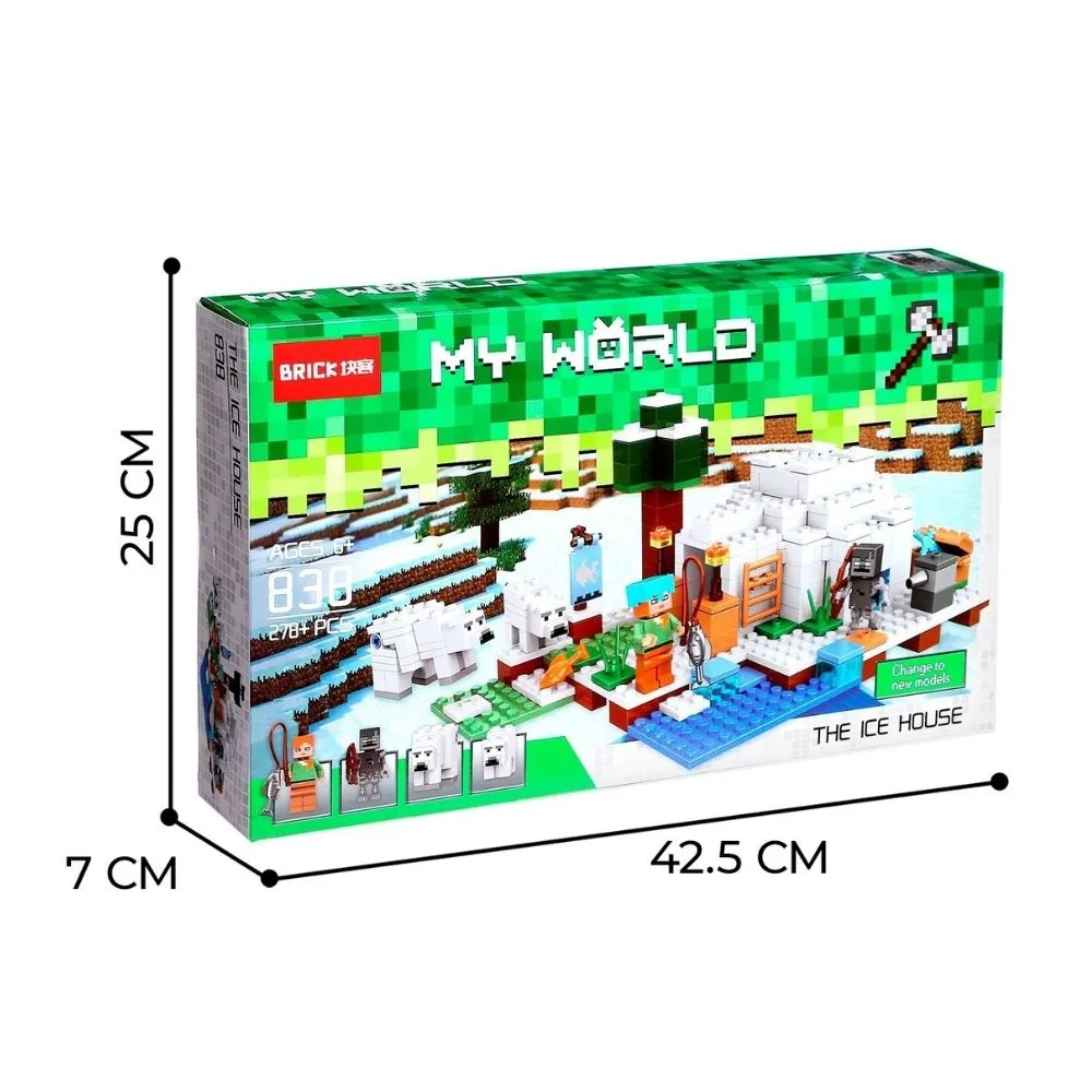 My World – The Ice House Construction Block Set | 278+ Pieces | Age 6+ | 1–2 Players | 45–90 Min Build Time - Image 5