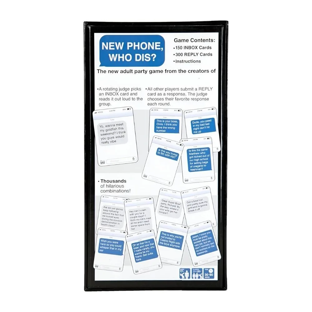 New Phone, Who Dis? Party Card Game | Offline Text Messaging Game | 3–20+ Players | Age 17+ - Image 3