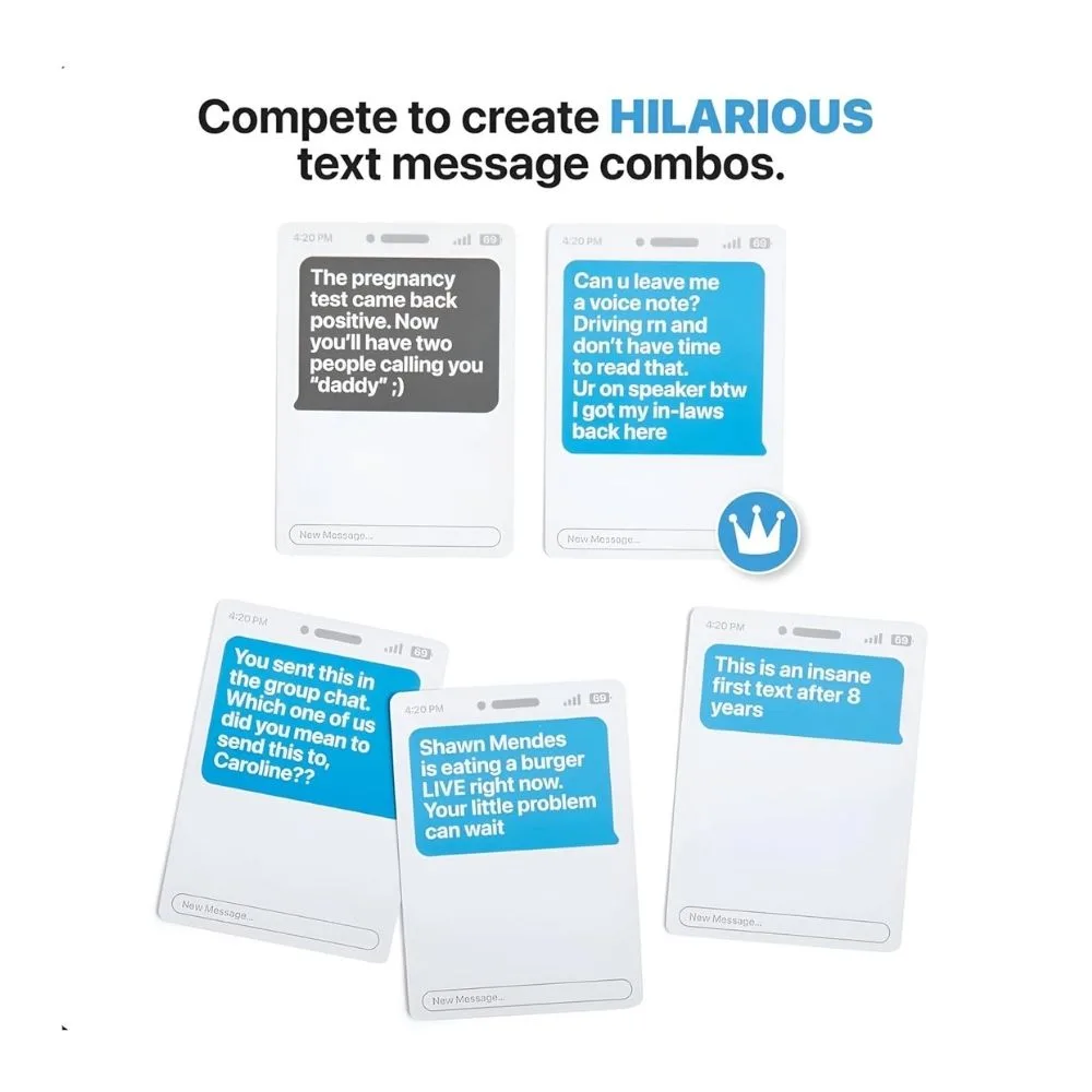 New Phone, Who Dis? Party Card Game | Offline Text Messaging Game | 3–20+ Players | Age 17+ - Image 2